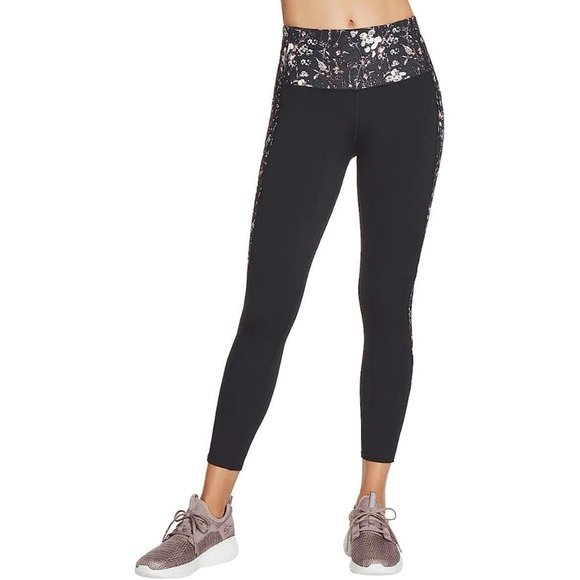 SKECHERS GO WALK High Waist 7/8 Tights - Floral - Picture 4 of 6